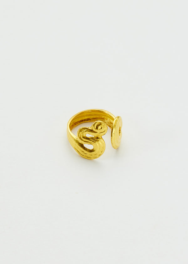 18kt Gold PSTM Myanmar Poseidon's Waves Ring