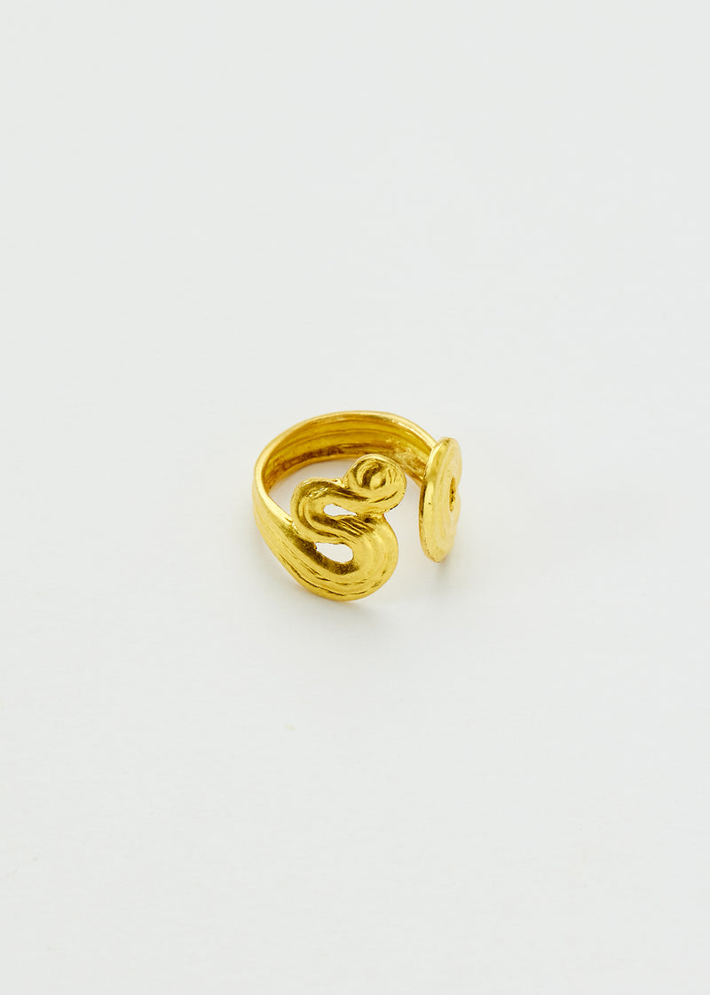 18kt Gold PSTM Myanmar Poseidon's Waves Ring