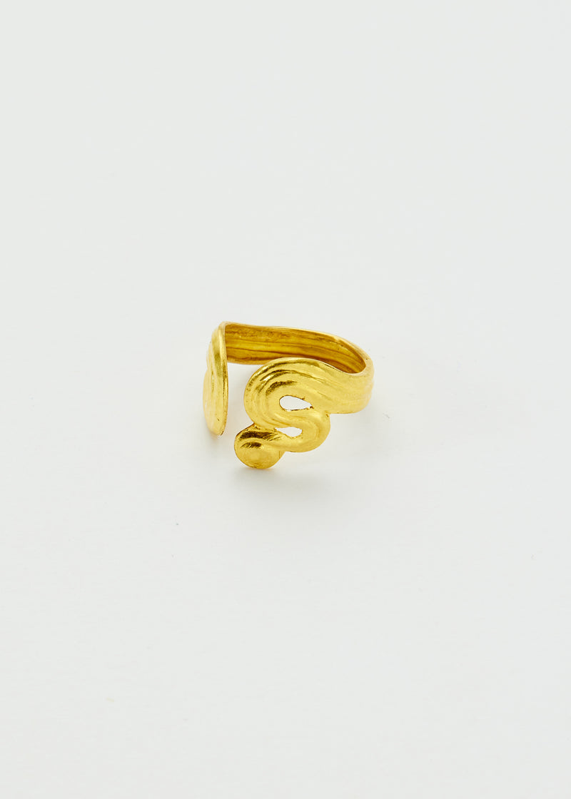 18kt Gold PSTM Myanmar Poseidon's Waves Ring