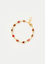 18kt Gold PSTM Myanmar Pink Spinel Stone Bracelet