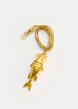 18kt Gold PSTM Myanmar Catfish Pendant on Cord