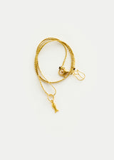 18kt Gold PSTM Myanmar Tiny Fish Pendant on Cord