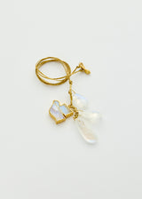 18kt Gold Koh-i-Noor Rainbow Moonstone Cluster on Cord