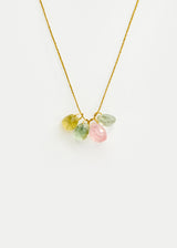 18kt Gold Carnival Mixed Stone Amulets on Cord