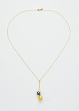 18kt Gold Aphrodite's Black Pearl Necklace