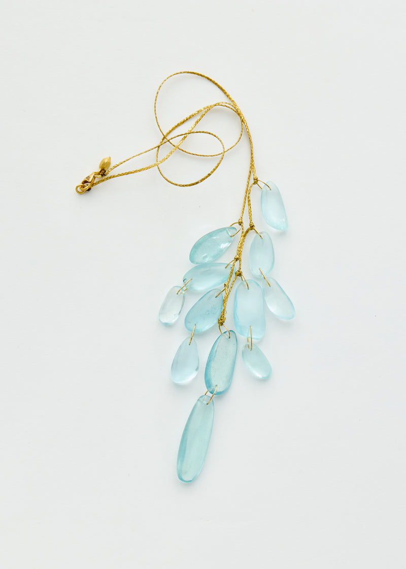 18kt Gold Koh-i-Noor Aquamarine Necklace