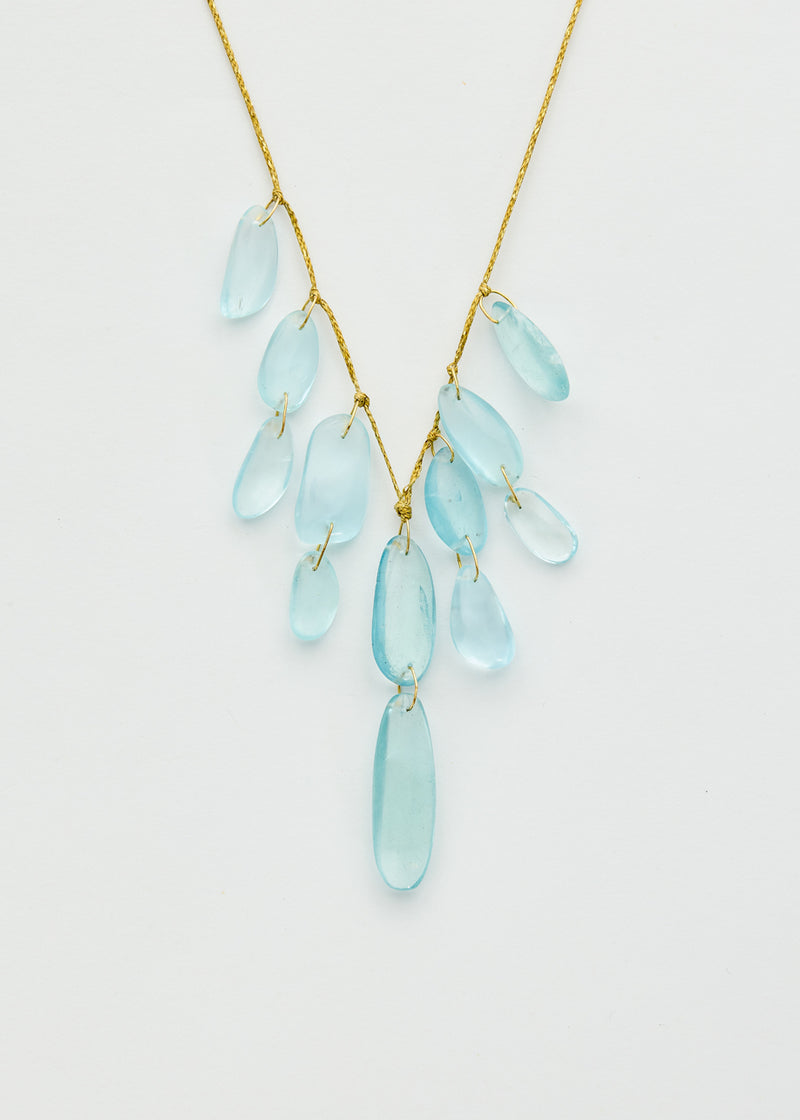 18kt Gold Koh-i-Noor Aquamarine Necklace