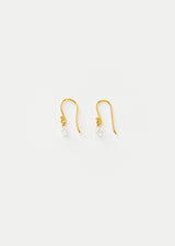 18kt Gold Diamond Tiny Drop Earrings