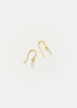 18kt Gold Diamond Tiny Drop Earrings