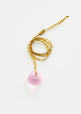 Azaz Pink Glass Bead on Cord