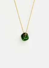 Azaz Green Glass Bead on Cord