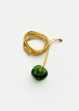 Azaz Green Glass Bead on Cord
