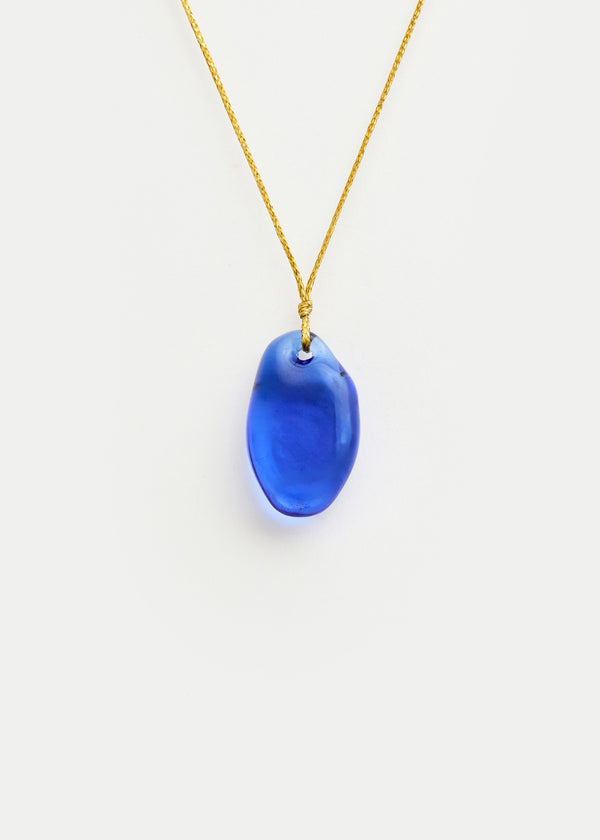 Azaz Light Blue Glass Bead on Cord
