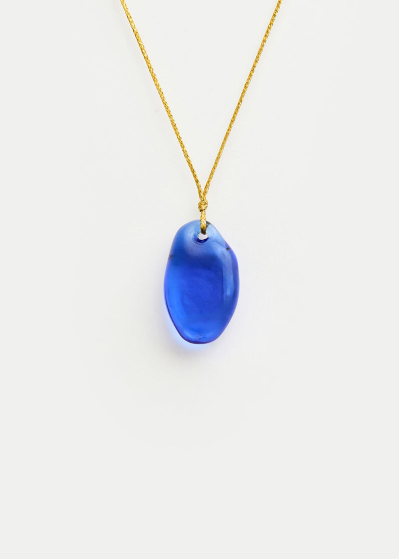 Azaz Light Blue Glass Bead on Cord