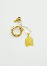 18kt Gold We Are Everything Karma Pendant on Cord