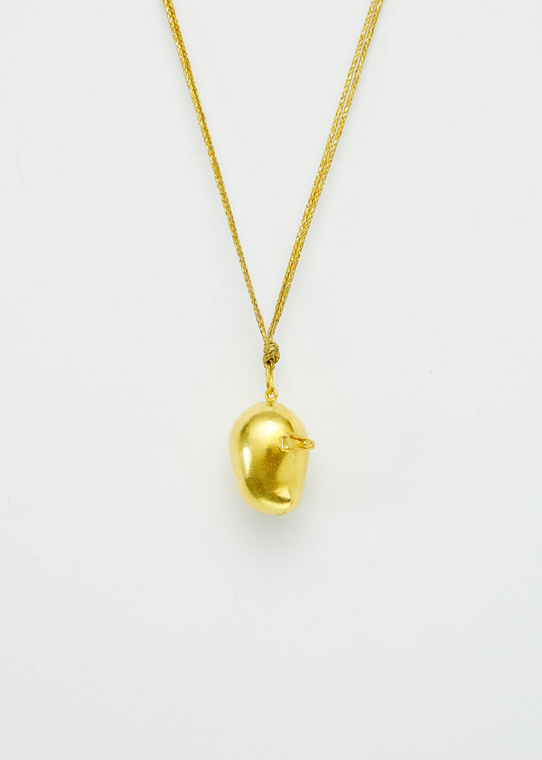 18kt Gold Aphrodites Pearls Mango Pendant on Cord