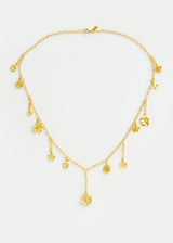 18t Gold Flora Flower Fringe Necklace