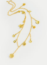 18t Gold Flora Flower Fringe Necklace