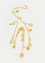 18t Gold Flora Flower Fringe Necklace