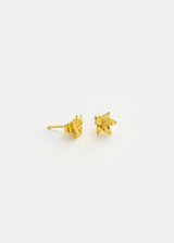 18kt Gold Flora Five Petal Studs