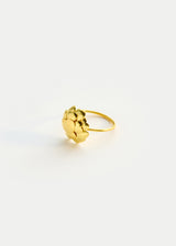 18kt Gold Flora Heart Ring