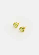 18kt Gold Peridot Classic Studs