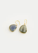 18kt Gold Labradorite Single Drop Earrings
