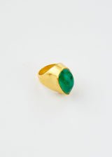 22kt Gold Colombian Emerald Tibetan Ring