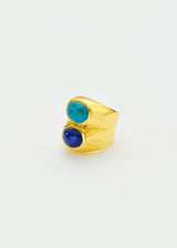 18kt Gold Vermeil PSTM Afghanistan Alpha Double Ring