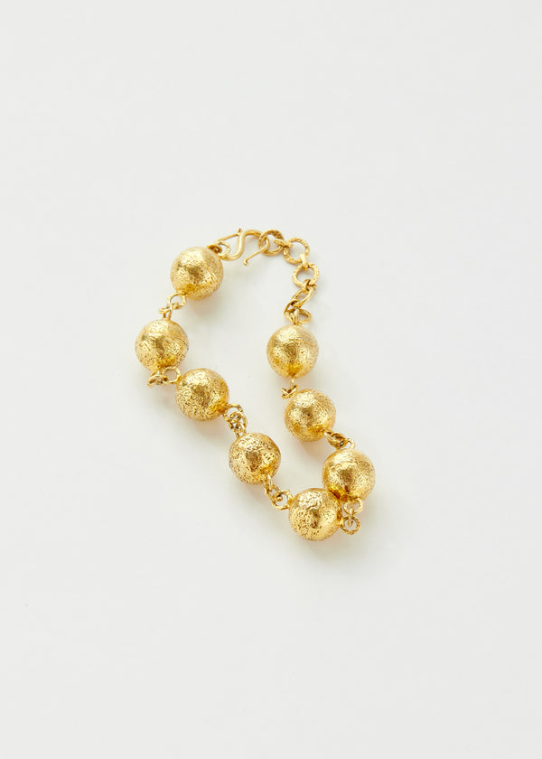 18kt Gold Vermeil PSTM Afghanistan Beaded Bracelet