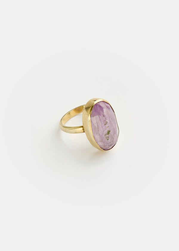 18kt Gold Vermeil PSTM Afghanistan Amethyst Marwa Ring 