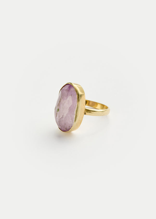 18kt Gold Vermeil PSTM Afghanistan Amethyst Marwa Ring 