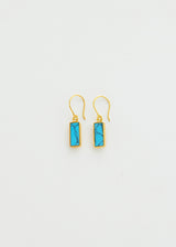 18kt Gold Vermeil PSTM Afghanistan Turquoise Ziba Earrings