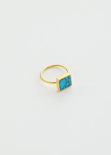 18kt Gold Vermeil PSTM Afghanistan Turquoise Zuhra Ring