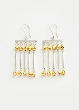 18kt Gold Vermeil and Sterling Silver PSTM Afghanistan Roya Drop Earrings