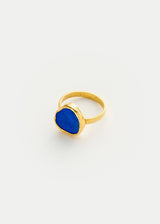 18kt Gold Vermeil PSTM Afghanistan Meena Lapis Ring