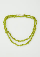 Sterling Silver Peridot Beaded Necklace
