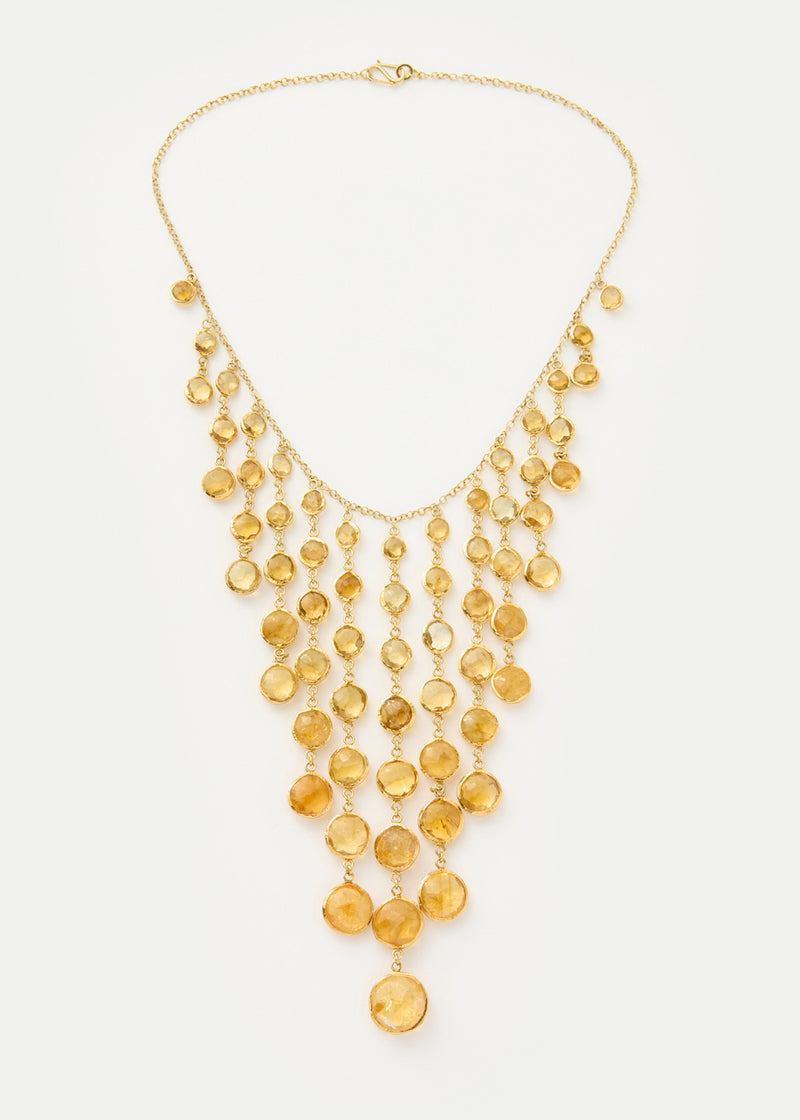 18kt Gold Vermeil PSTM Afghanistan Sussana Citrine Necklace
