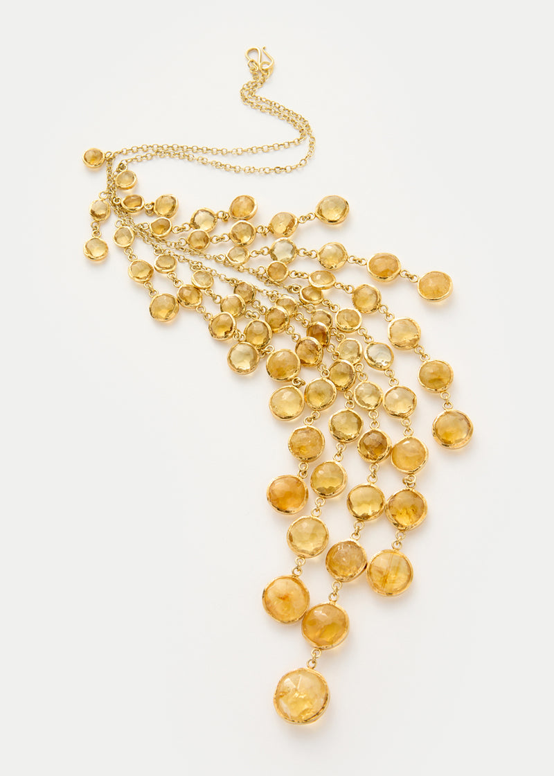 18kt Gold Vermeil PSTM Afghanistan Sussana Citrine Necklace