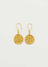 18kt Gold Vermeil PSTM Afghanistan Tarzi Single Drop Earrings