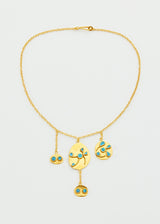 18kt Gold Vermeil PSTM Afghanistan Turquoise Malika Necklace