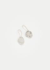 Sterling Silver Bethlehem Olive Leaf Single Drop Earrings Image 2