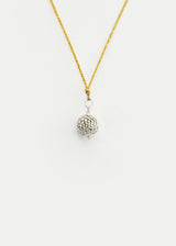 Sterling Silver PSTM Palestine Acorn Pendant on Cord