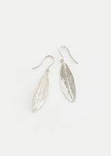 Sterling Silver PSTM Palestine Single Olive Leaf Earrings