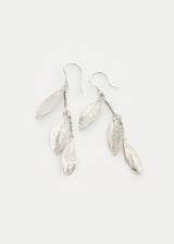 Sterling Silver PSTM Palestine Olive Three Leaf Earrings