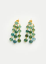 18kt Gold Green Tourmaline Colette Bead Earrings