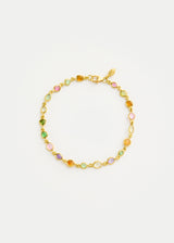 18kt Gold Anemone Mixed Stones Full Stone Bracelet