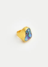 22kt Gold Tibetan Shell Ring Image 2