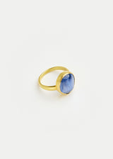 18kt Gold Sapphire Greek Ring image 2