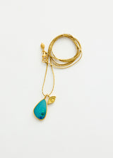 18kt Gold Alectrona Opal & Gold Eye Amulets on Cord